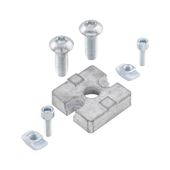 Plate connector set