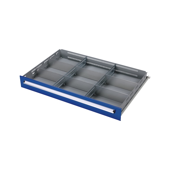 Kit de séparateur de tiroir, BASIC, 9 compartiments - KIT SEPARATEUR TIR. 700 B, 9 COMP&nbsp; 100MM