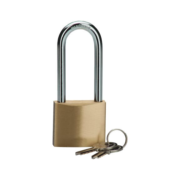 Padlock Brass - PADLOK-BRS-40MM-BRCKD6MM-TH15MM