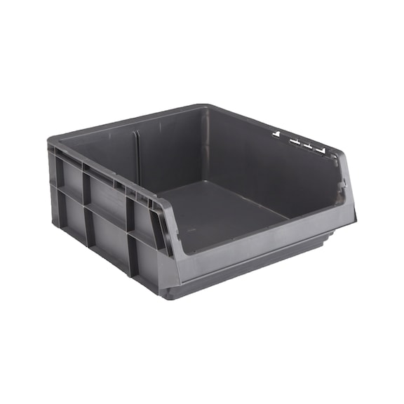 Open storage box - STRGBOX-PLA-GREY-380X150X310MM