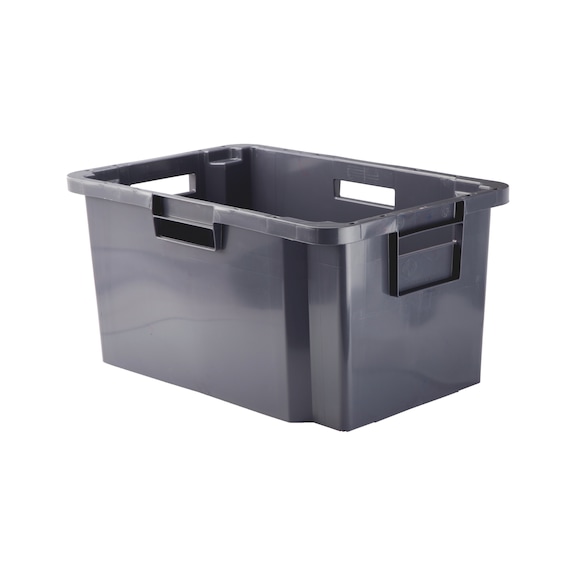 Storage/moving box without lid, handles