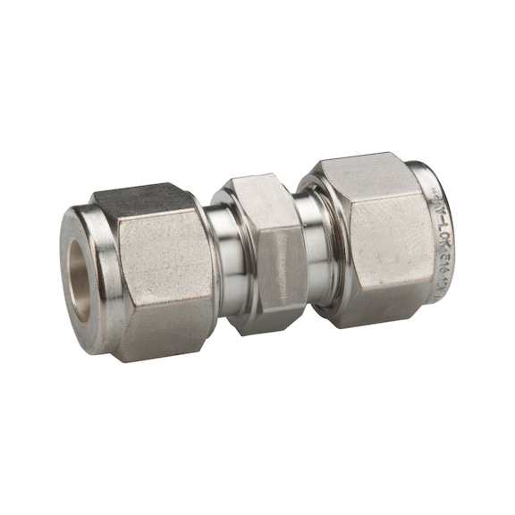 Double shear ring coupling, HY-LOK crimp connector