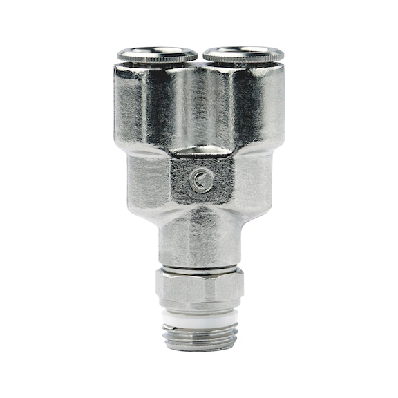 CL plug-in connector, adjustable Y outlet, taper thread