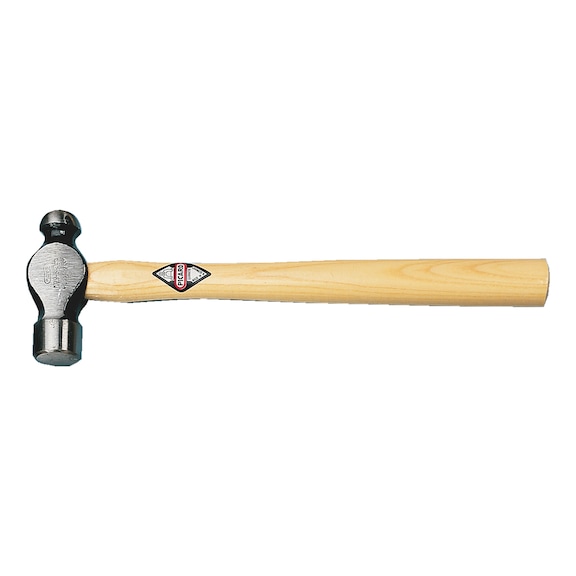 Ball-peen hammer with wooden shaft