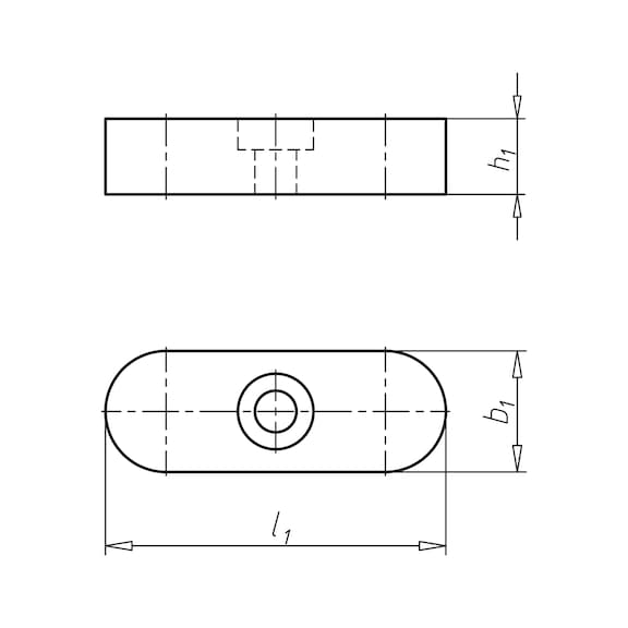 Passfeder Hohe Form DIN 6885, Stahl blank, Form C - 2