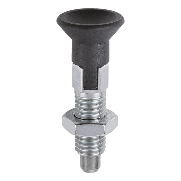 Locking bolt with detent groove - 1