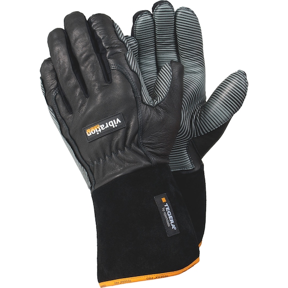 Protective glove, leather