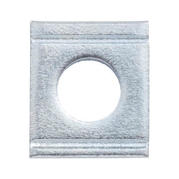Square wedge-shaped washer DIN 434, zinc-plated steel, blue passivated (A2K), for U section - WSH-WDGE-DIN434-(A2K)-D13,5MM-F.M12