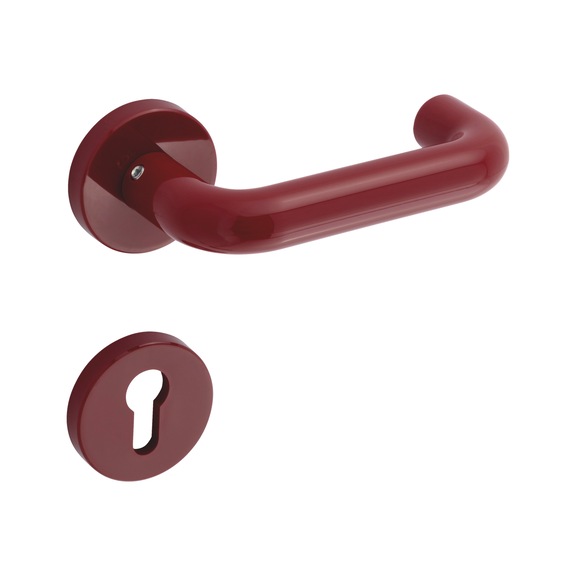 Door handle Polyamide - DH-PLA-PA102-ROS/D23-KH/CK-RED
