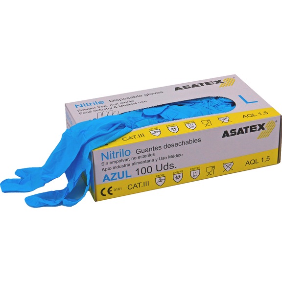 Protective glove, disposable - GLOV-ASATEX-ENHU35-XL