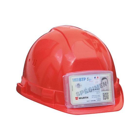 Porte-badge à clip pour casque de chantier Orizon TALIAPLAST 