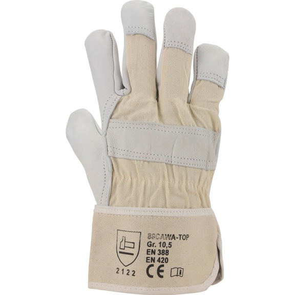 Protective glove, leather - GLOV-ASATEX-88CAWA-TOP