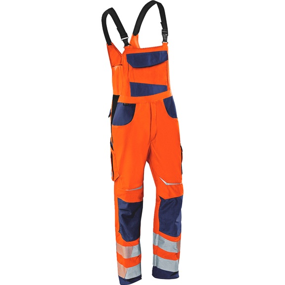 High-vis dungarees Kübler Reflectiq 3207 8340 - DUNGAREE-KUEBLER-REFL-32078340-3748-29