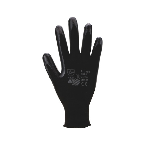 Protective glove, nitrile