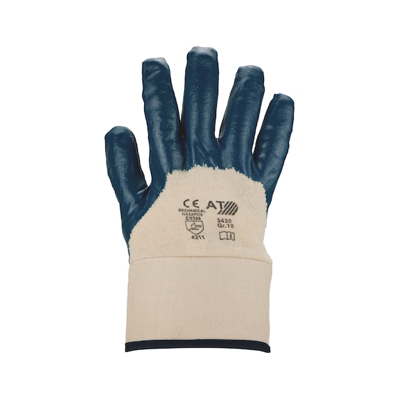 Protective glove, nitrile, Asatex 3430 - GLOV-ASATEX-3430-SZ10