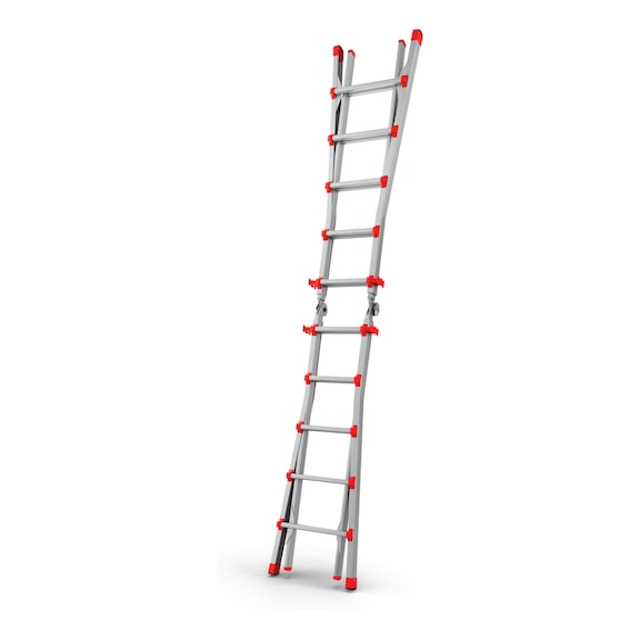 Professional aluminium telescopic ladder - TELELDR-PROFI-ALU-4X5RUNGS