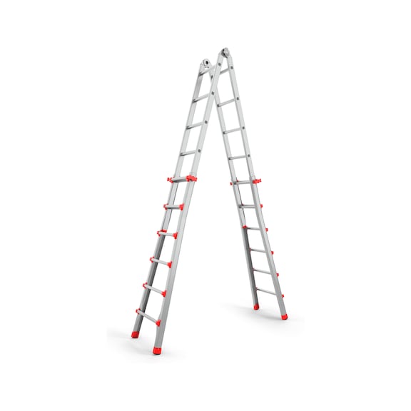 Professional aluminium telescopic ladder - TELELDR-PROFI-ALU-4X6RUNGS