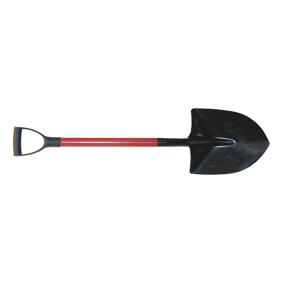 Shovel with tip and metal shaft - 1