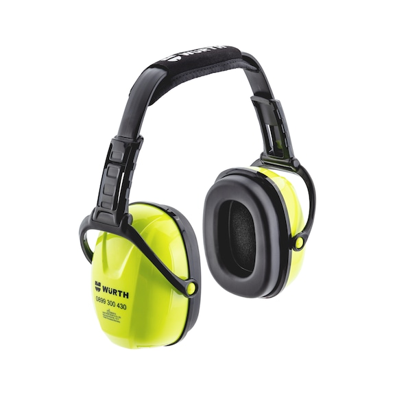Ochronniki słuchu WNA 200/F Z doskonałymi właściwościami izolacyjnymi, pałąkiem na głowę o regulowanej wysokości i kapsułkami fluorescencyjnymi - 1