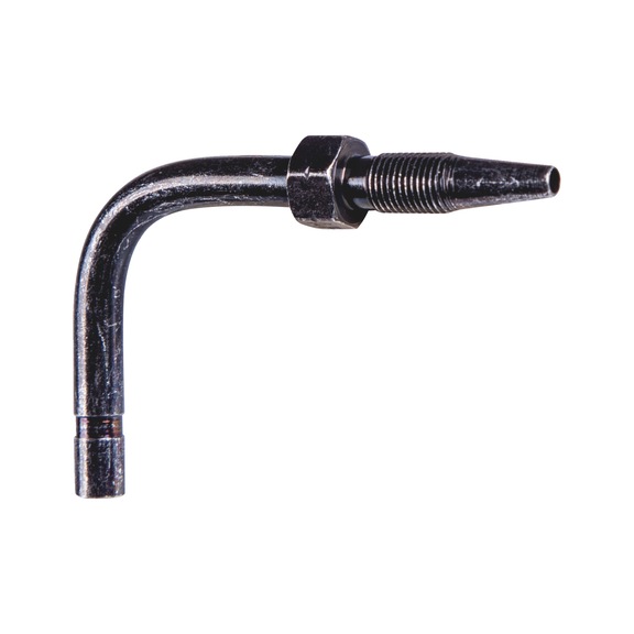 Central lubric hose connection, 90° elbow, push in