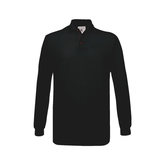 Work polo shirt - POLO-LONGSLEEVE-SAFRAN-BCPU414-BLK-XXL