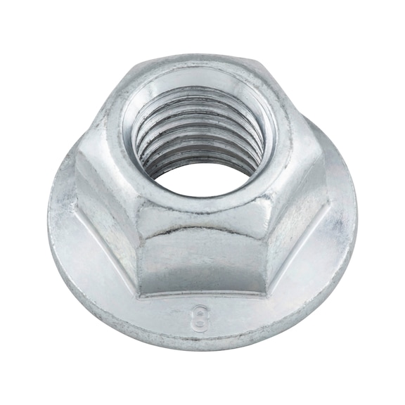 Ecrou hexagonal à embase et pièce de serrage (tout-métal) - 1