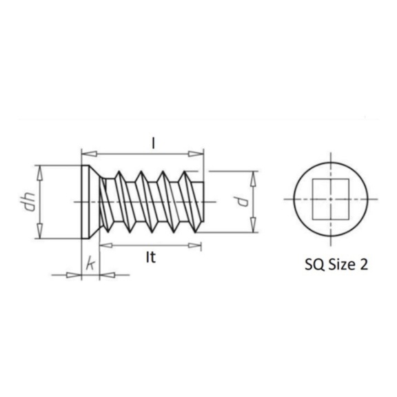 Buy Steel nickel plated countersunk head square type A online
