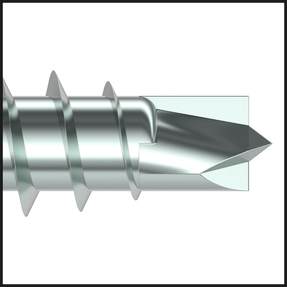 ASSY<SUP>®</SUP>plus 4 CSMP CORPUS Korpusschraube Stahl gehärtet verzinkt Teilgewinde Senkfrästaschenkopf - 7