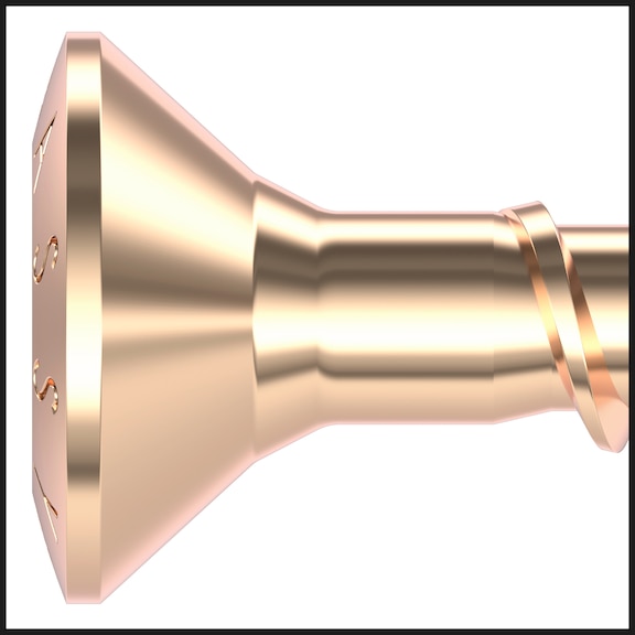 ASSY<SUP>®</SUP> 4 RCS fittings screw Steel brass-plated full thread raised countersunk head - 9