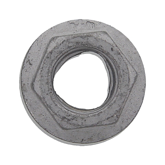 Hexagonal nut with flange, self-tapping - 5