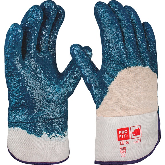 Protective glove nitrile Fitzner Hercules 607R - GLOV-FITZNER-HERCULES-607R-SZ10