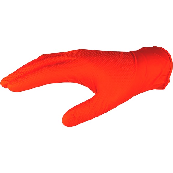 Protective glove, disposable - GLOV-FITZNER-110-ORANGE-SZ XL/3