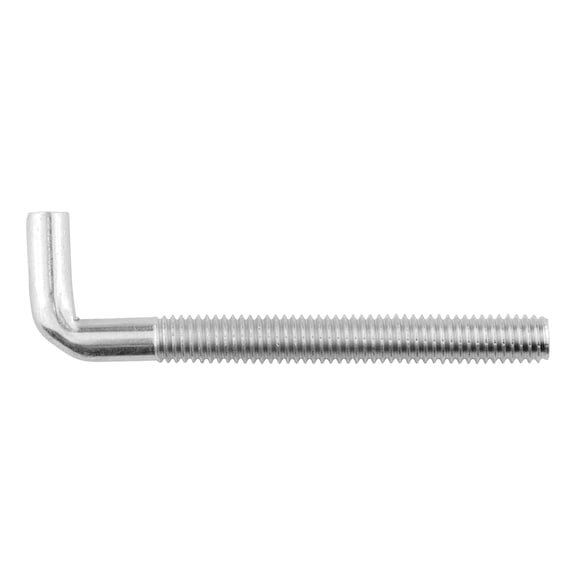 Screw hook, straight With metric thread, zinc-plated steel, blue passivated (A2K) - 1