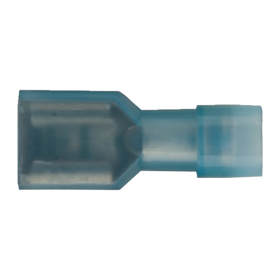 Fully insulated pendant, female, polyamide insulation  - CRMPPSHCON-FULLINSU-PA-BLUE-6,3X0,8