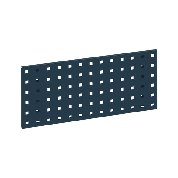 Base plate for square-perforated panel system - BSEPLT-RAL7016-ANTHRACITE GREY-228X495MM