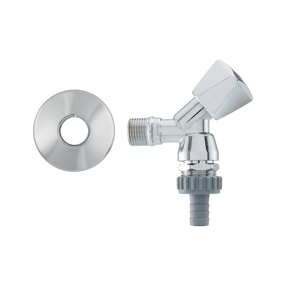Appliance angle seat valve, 1/2" with pipe ventilator - 2
