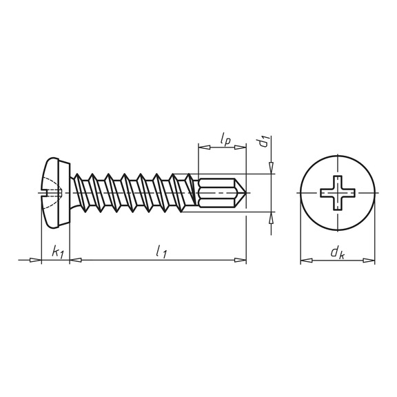 Number plate drilling screw pias<SUP>®</SUP> - 2