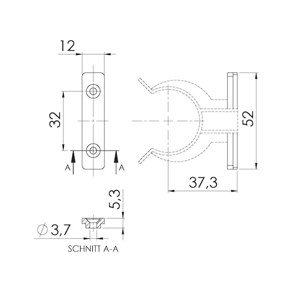 Base cover clamping bracket  - 2