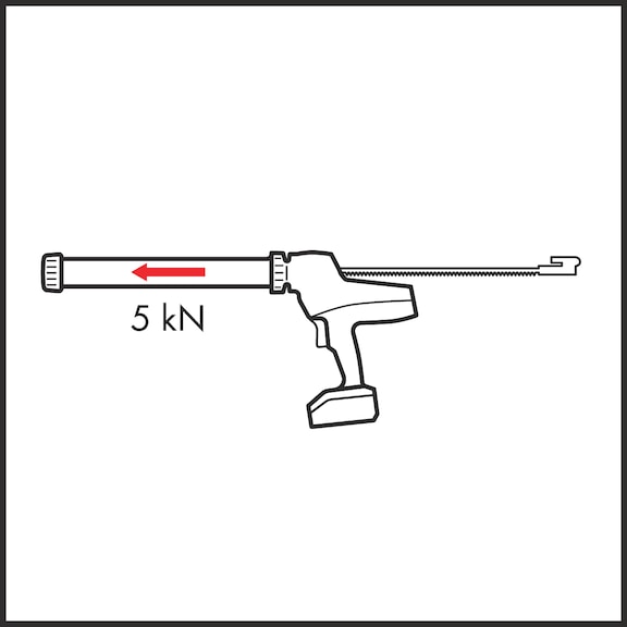 Pistolet mastics-colles à batterie AKP 18-600 M-CUBE® - 4