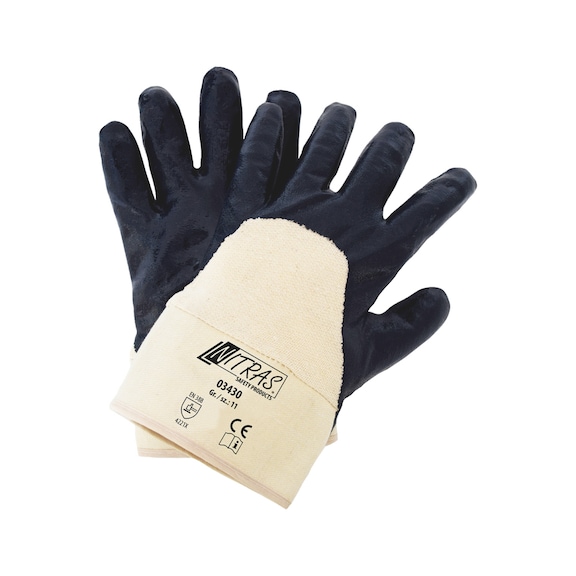 Protective glove, nitrile