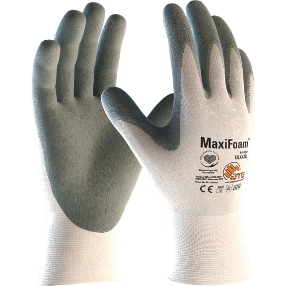 Schutzhandschuh gestrickt mit Beschichtung - HNDSHH-MAXIFOAM-OIL-34-800-GR7