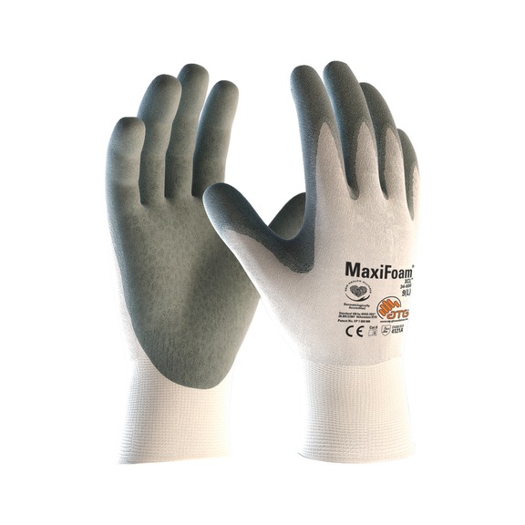 Schutzhandschuh gestrickt mit Beschichtung - HNDSHH-MAXIFOAM-OIL-34-600-GR11