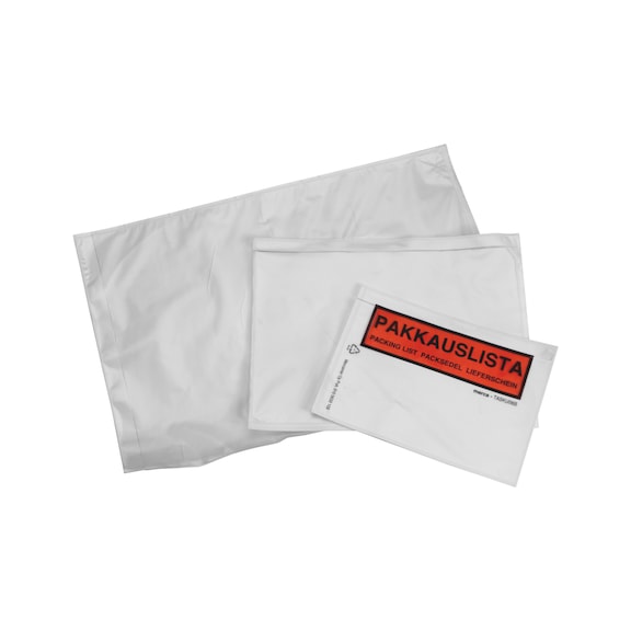 Covering letter pocket