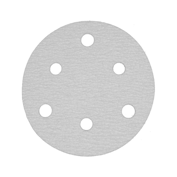 6-hole sandpaper with hook-and-loop backing AM LINE (6 inches) - DSPAP-HOKLP-6HO-P120-D125MM