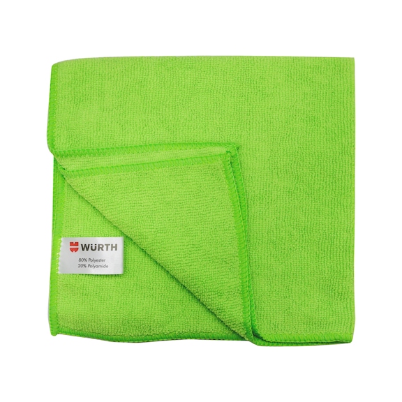 Microfbre cloth, professional - MICROCLTH-PESFBR-GREEN-348C-40X40CM