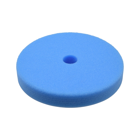 Hook-&-Loop Foam Pad Flexible Rotary Polisher - POLPAD-FLAT-POL-BLUE-D155