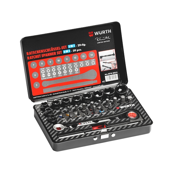 Reversible ratchet wrench set Reinhold Würth Limited Edition - 1