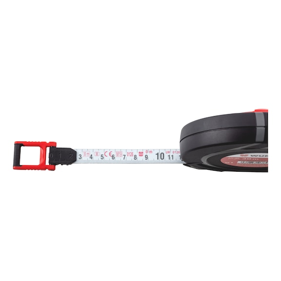 Steel enclosed tape measure With 3:1 crank ratio for retracting the tape three times faster - 2