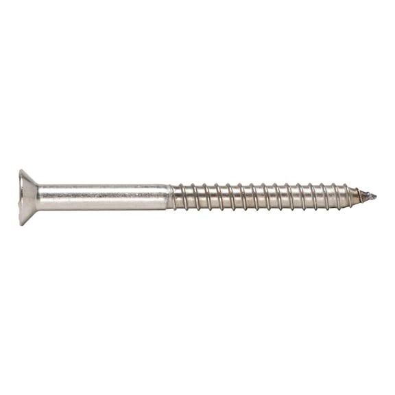 Countersunk head screw for plastic frame anchor
