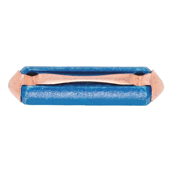 Strip fuse, DIN 72581, ceramic - FSESTR-CERAMIC-25X6MM-BLUE-25A
